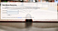 Desktop Screenshot of ezproxy.roanestate.edu